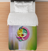 Luxurious Charmed Slumber Comforter on a bed